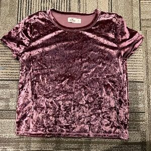 Velvet Short Sleeve Shirt